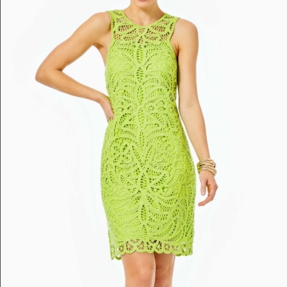 NWT Lime Green Lily Pulitzer Siesta Shift Dress